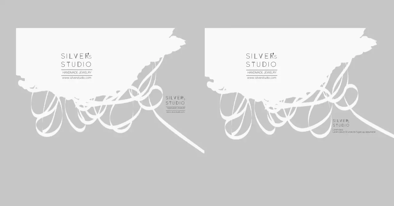 Gray Drawing Pattern Jewelry Shop