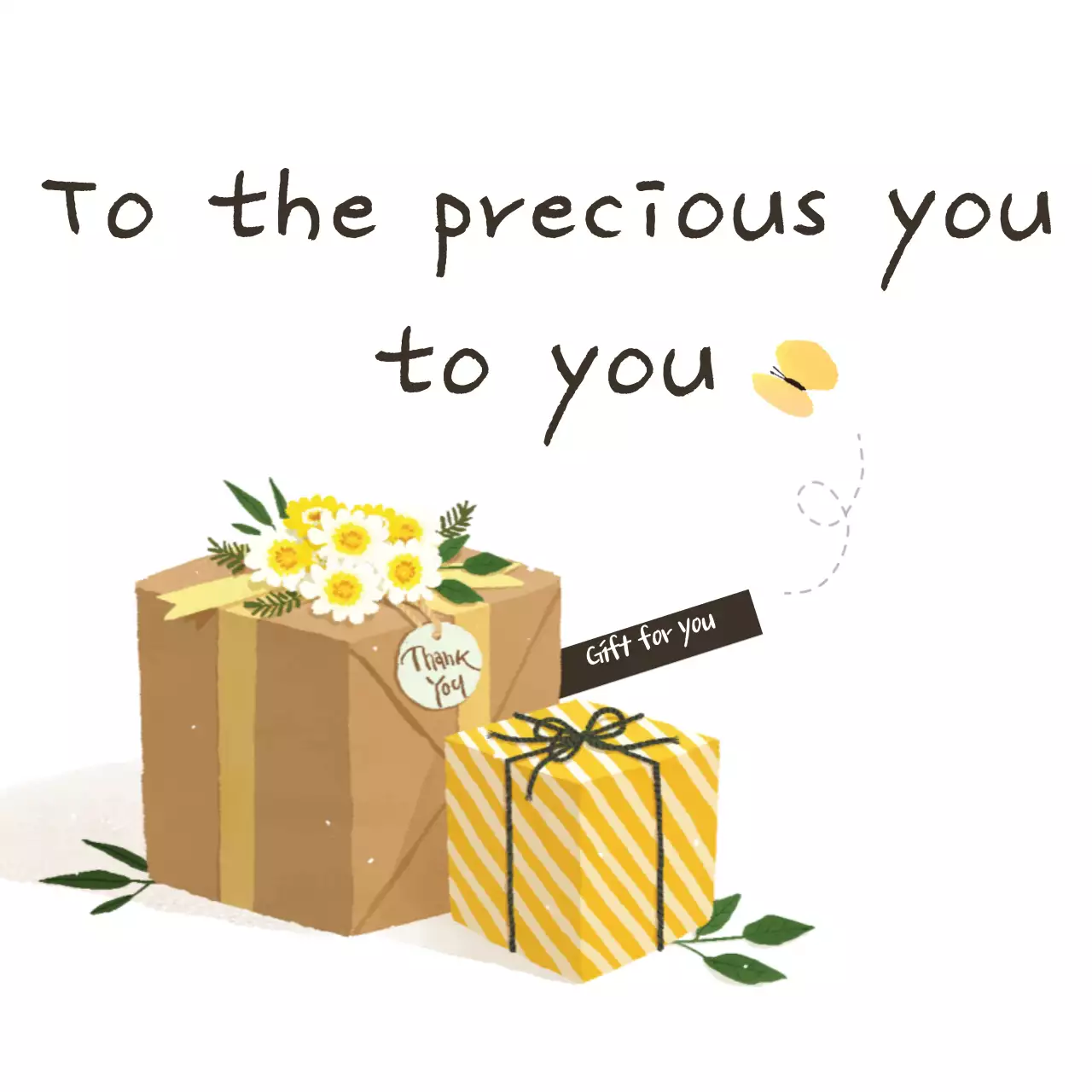 Yellow Simple Gift Card Banner