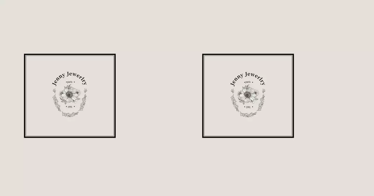 Beige Simple Flower Illustration