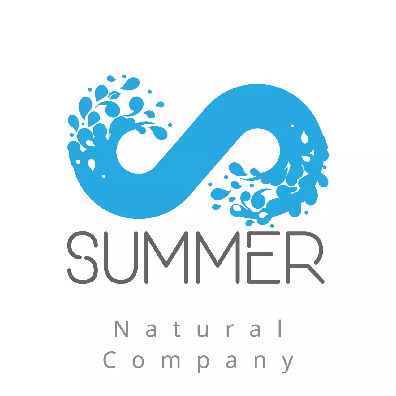 Blue Minimal Company Logo