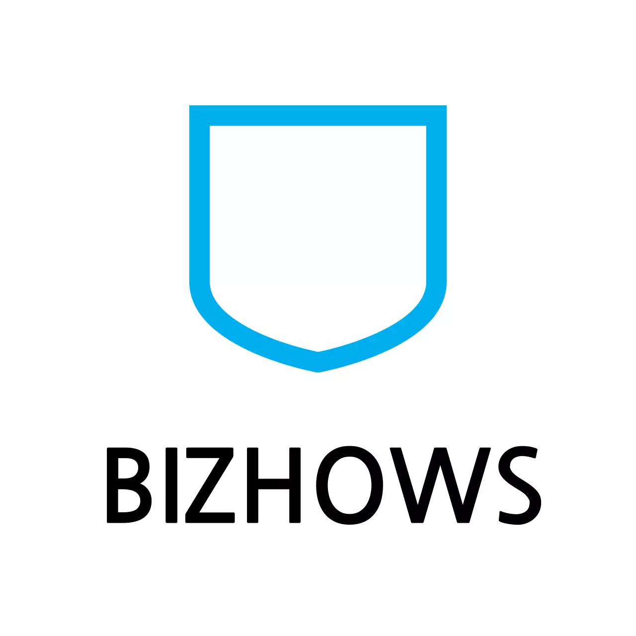 Blue Minimal Business Card Logo