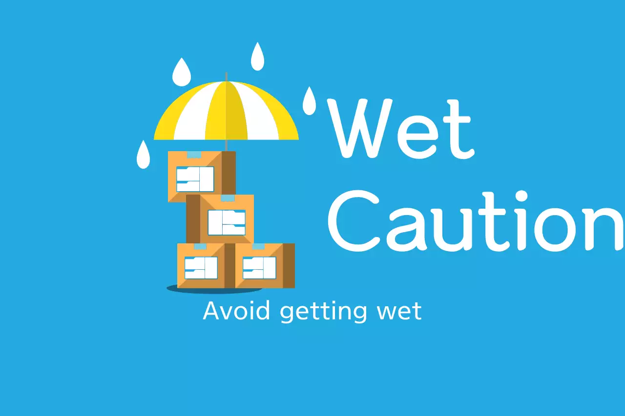 Blue Minimal Caution Notice Banner