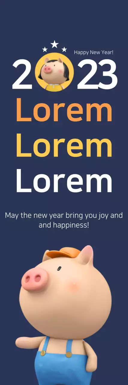 Banner de cartão de ano novo moderno da Marinha