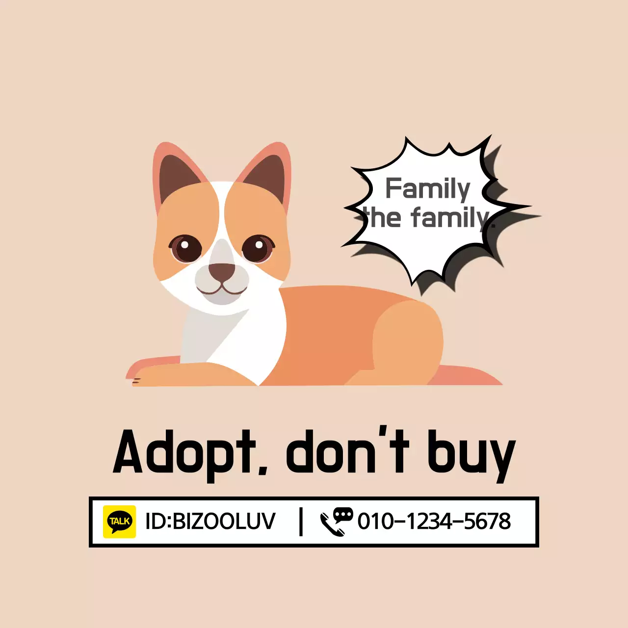 Spanduk Promosi Hewan Peliharaan Minimal Beige