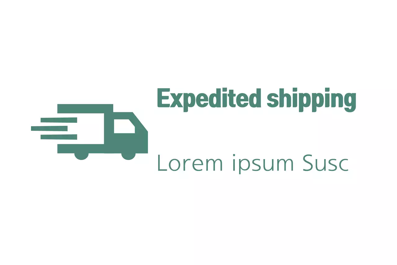 Green Minimal Shipping Announcement Banner
