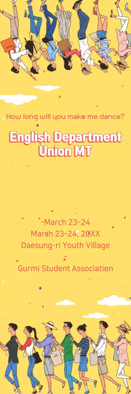 Banner de anúncio de evento da moda amarela