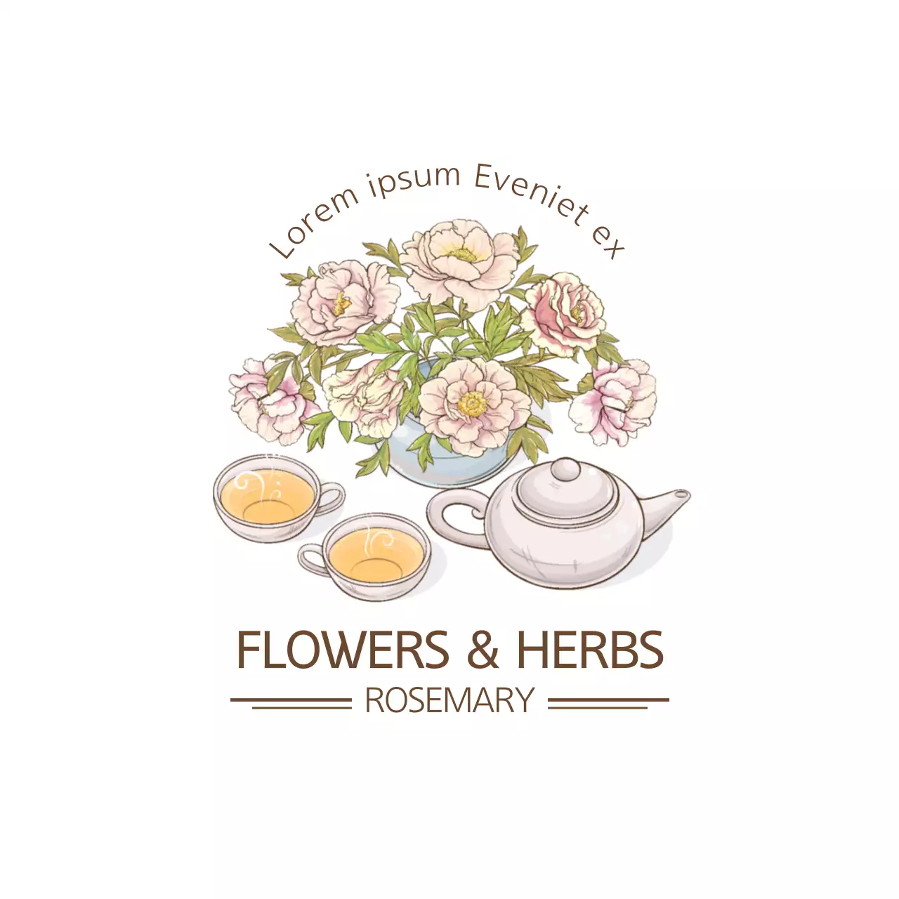 Beige Vintage Tea Invitation Banner