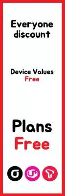 Banner promocional de desconto mínimo vermelho