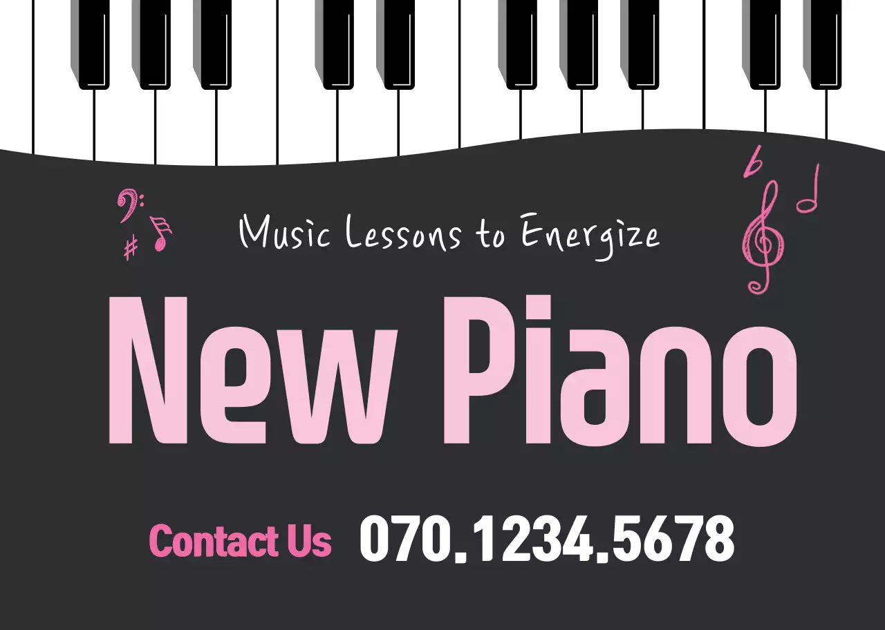 Minh họa bàn phím trắng đen khuyến mãi học viện âm nhạc