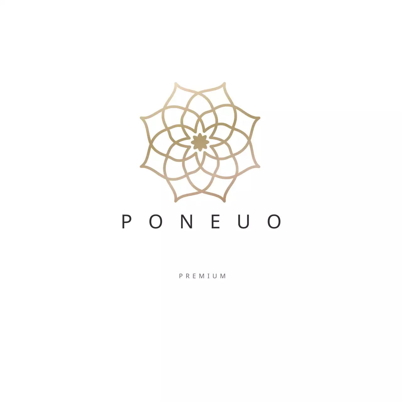 Gold Minimal Design Logo