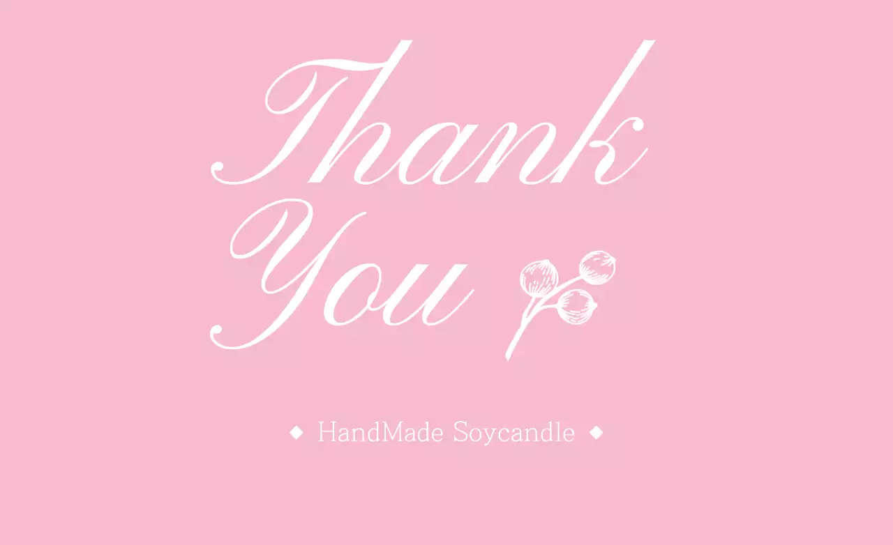 Vela de soja feita à mão