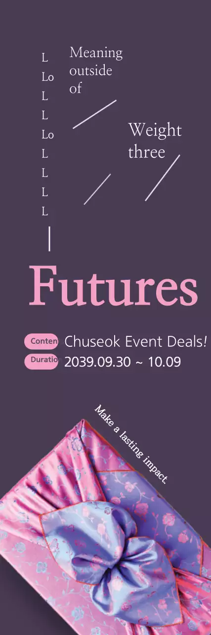 Banner de promoção de evento tradicional roxo