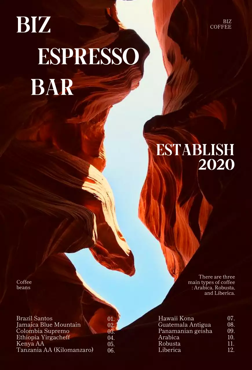 Promova o seu café de verão com um cenário do Grand Canyon