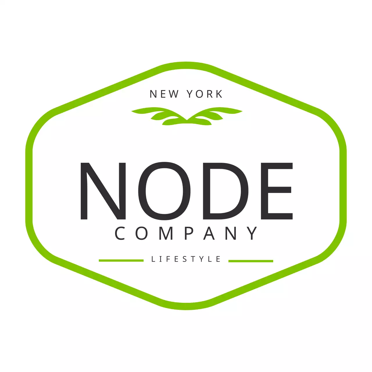 Green Minimal Lifestyle Business Card Logo