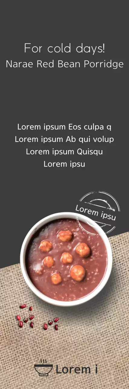 Mingau de feijão vermelho de inverno Evento aberto