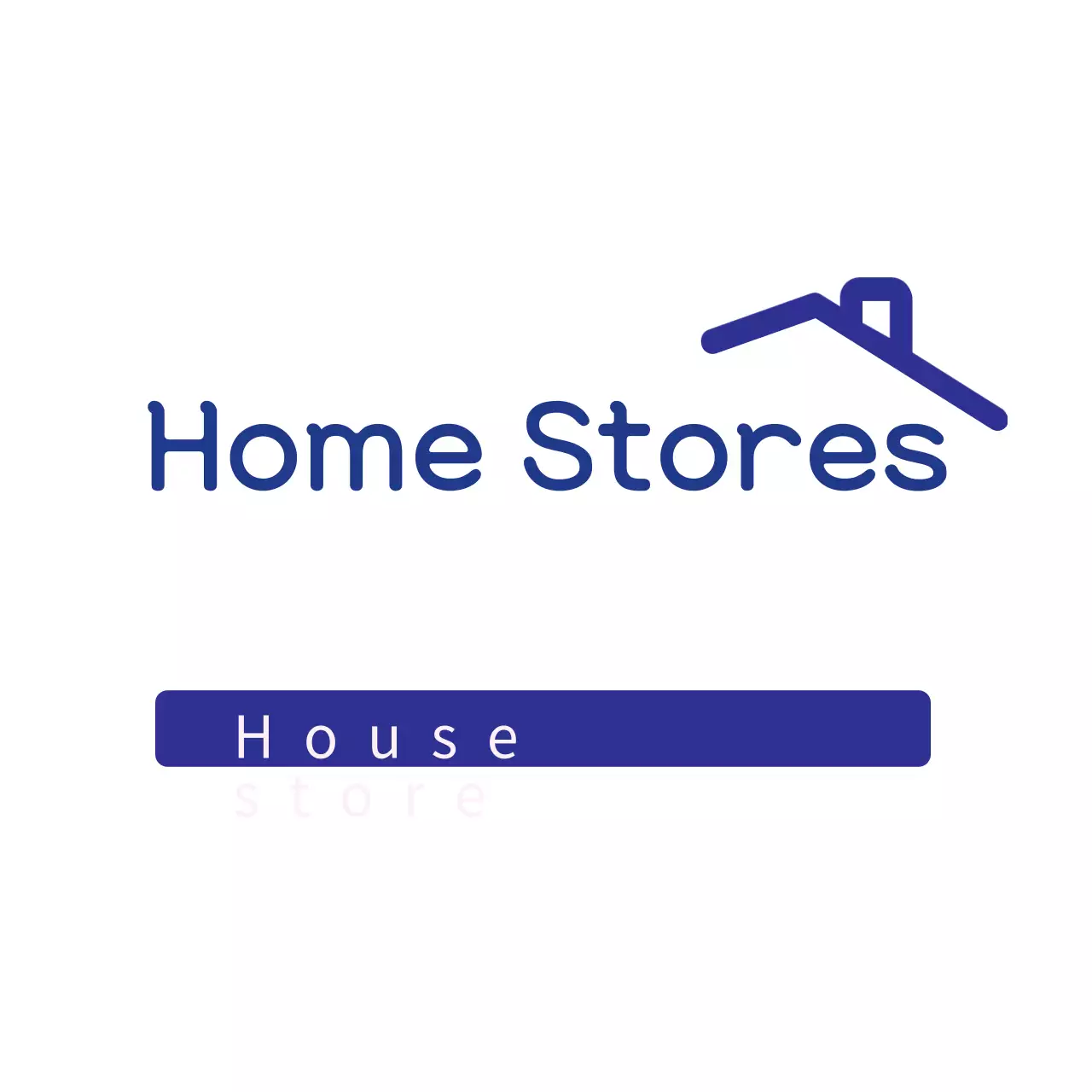 Logo doanh nghiệp gia đình tối giản màu xanh