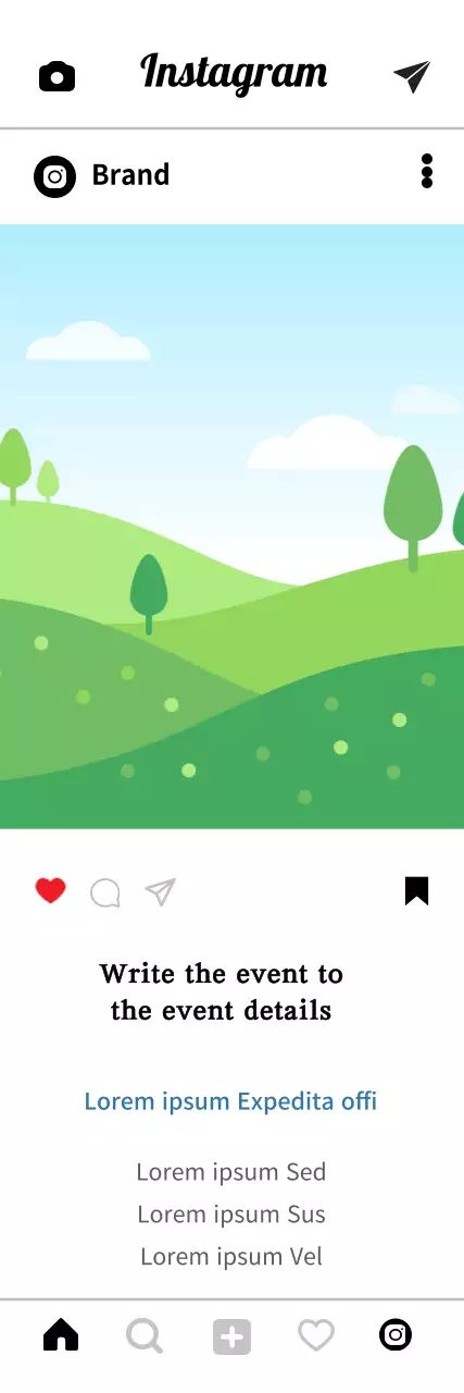 Banner de anúncio de evento minimalista verde