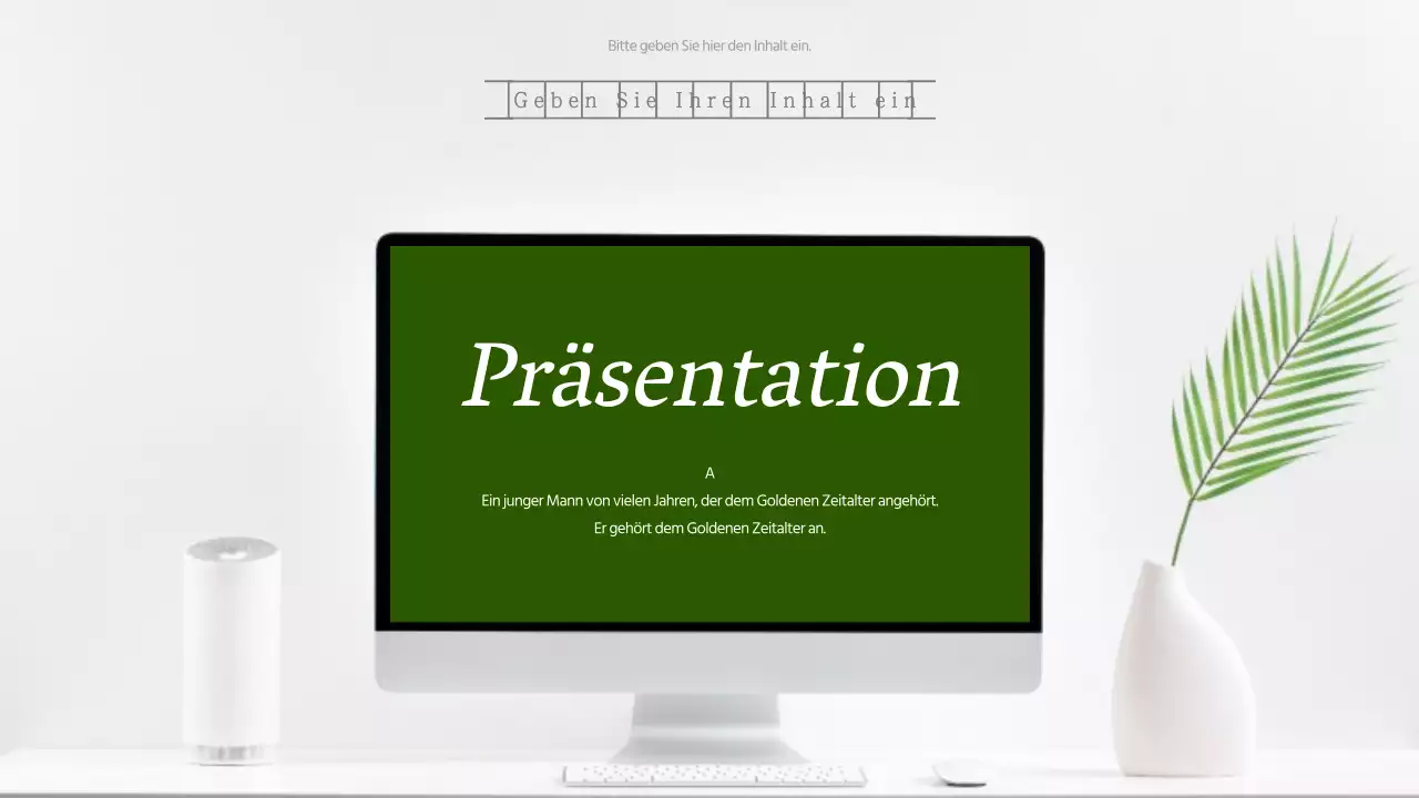 Grünes Manuskriptpapier