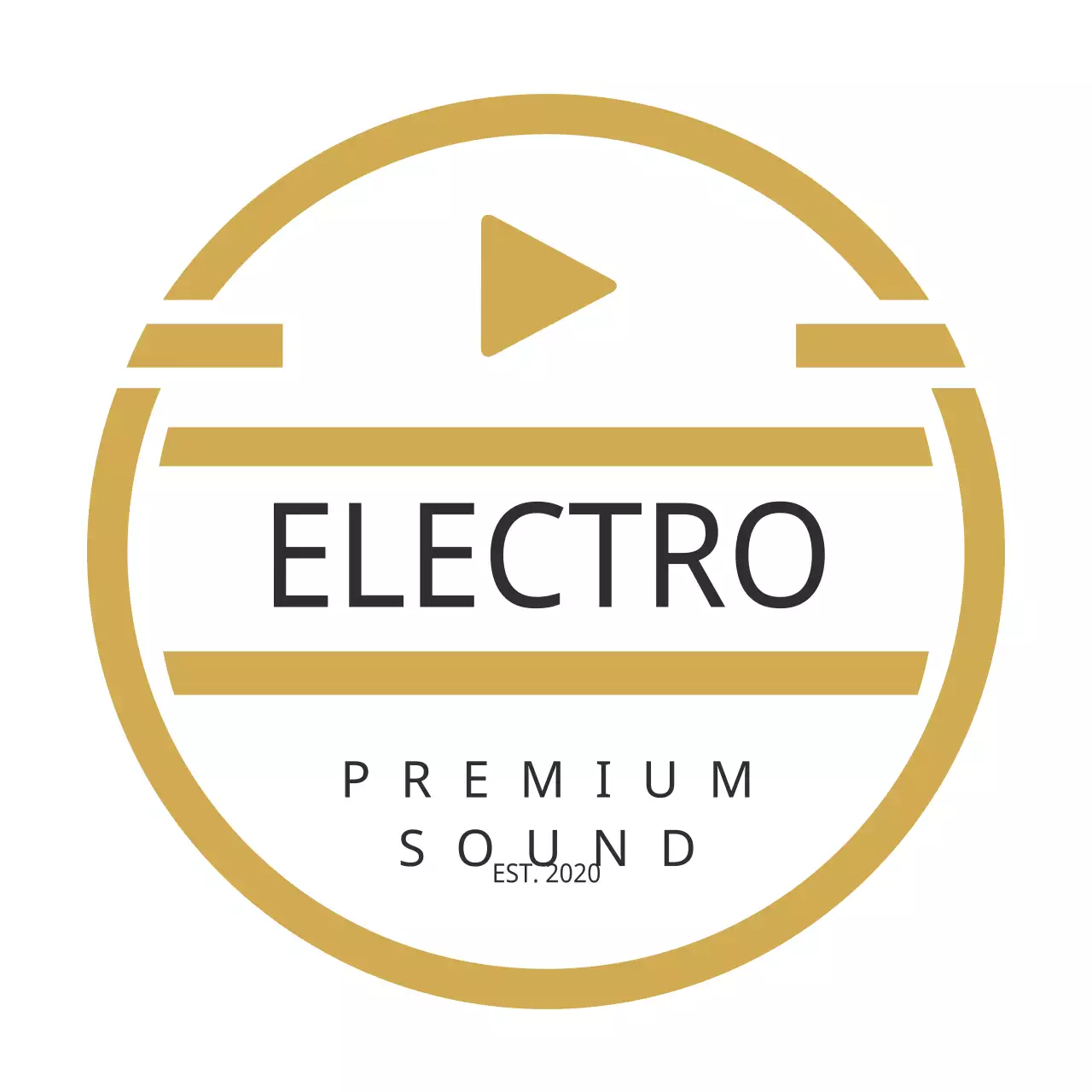 Gold Minimal Sound Logo