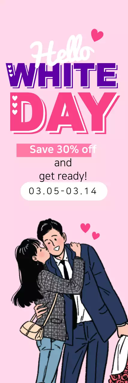 Banner promocional de amor na moda rosa