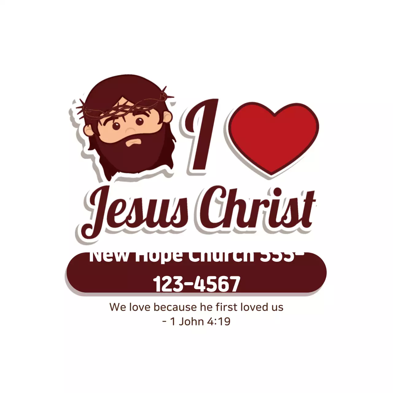 Brown Calligraphy Stationery Church