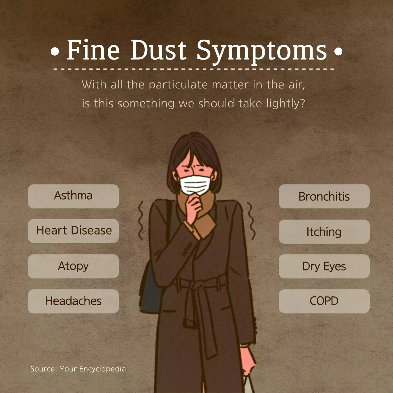 Beige Minimal Dust Notice Instagram Carousel