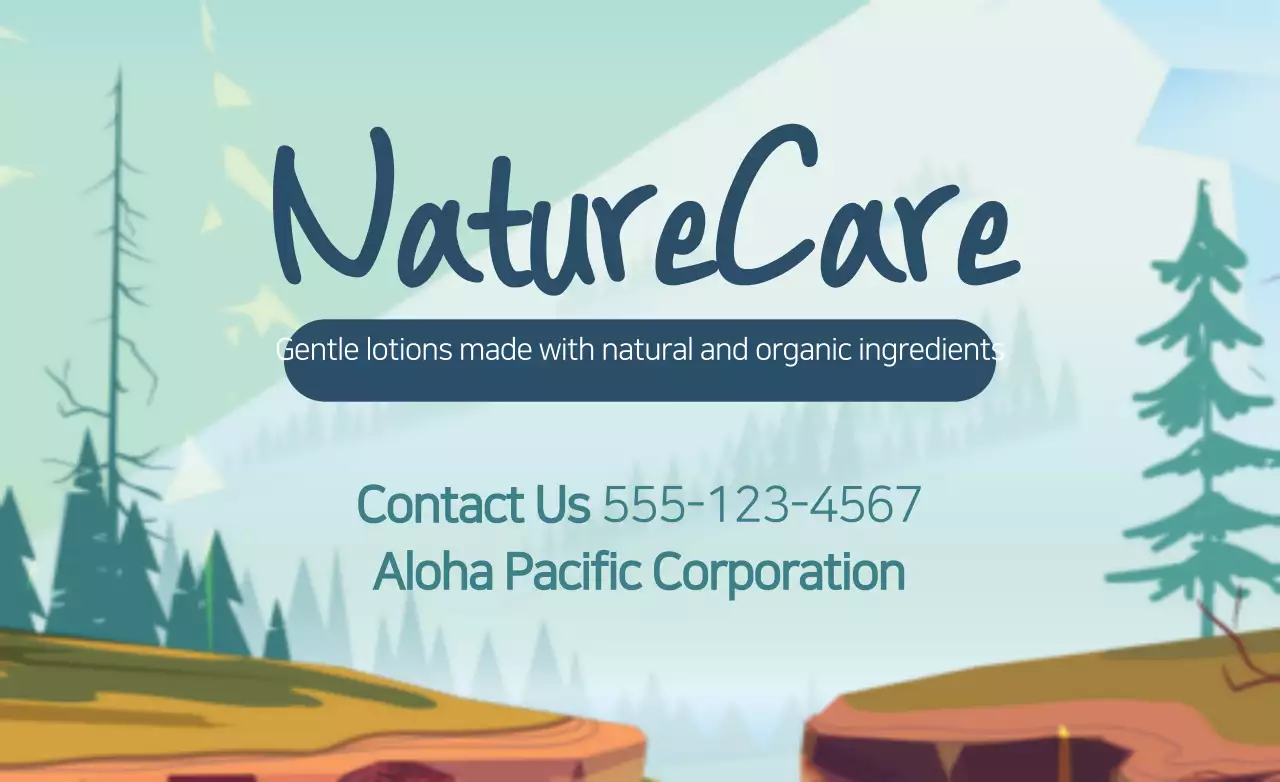 Green Rustic Lotion Promotion Banner