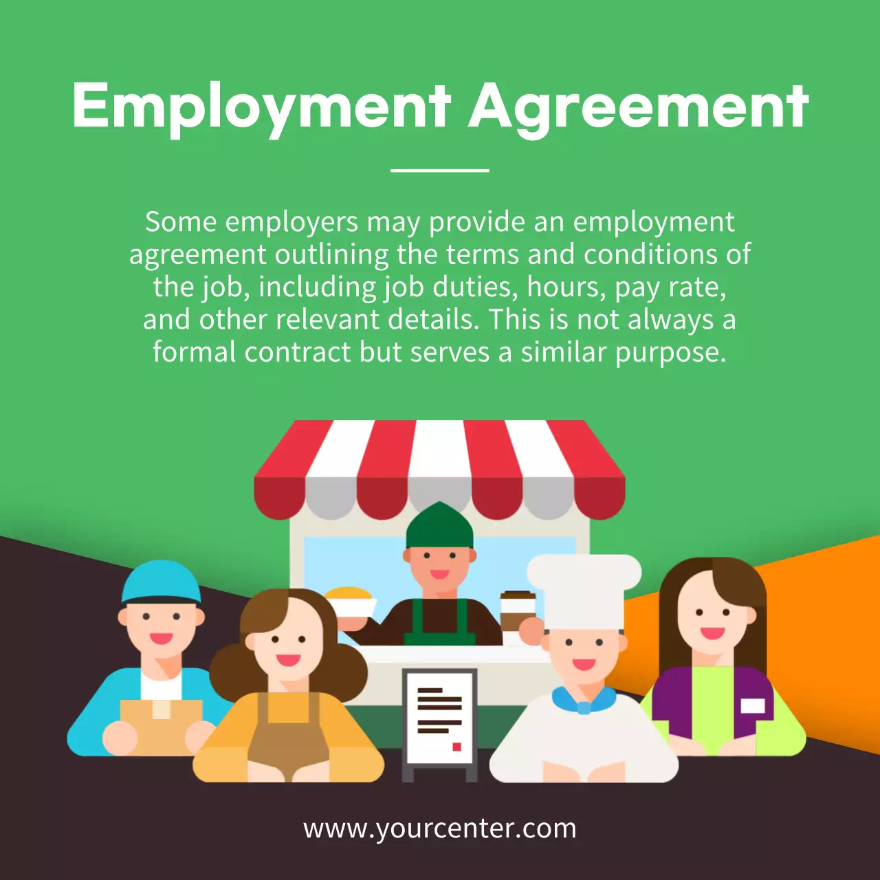 Orange Simple Labor Guideline Instagram Post