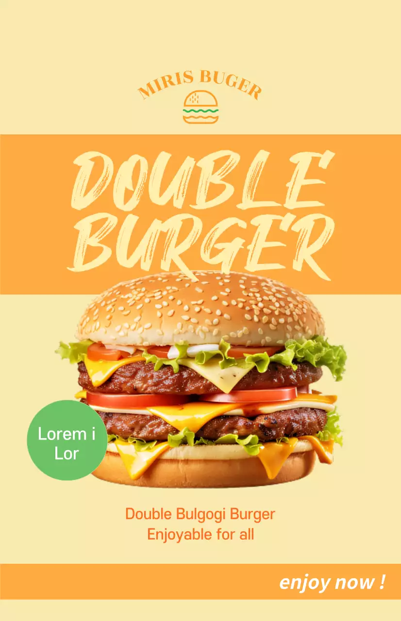 Bandeira da janela de lançamento do menu com texto num tipo de letra grosseiro sobre um quadrado cor de laranja