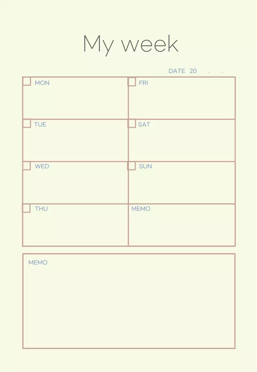 Dòng kế hoạch nhật ký đơn giản màu be