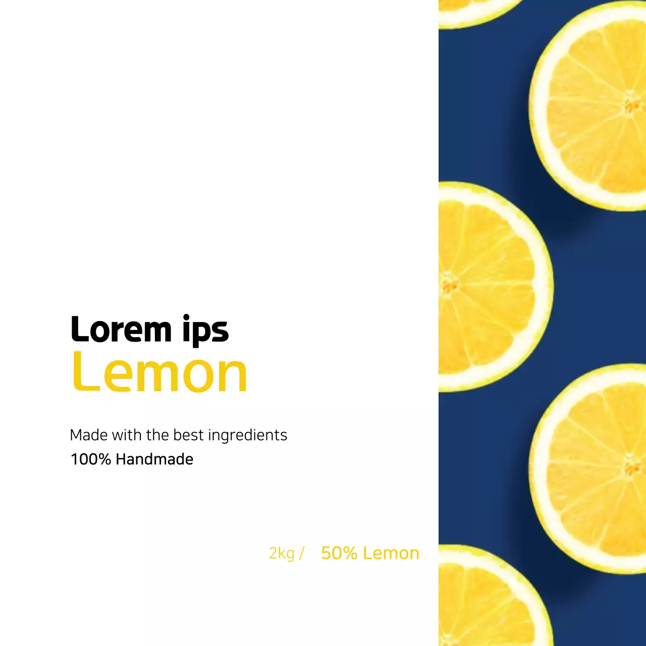 Label Biru Lemon Buatan Sendiri