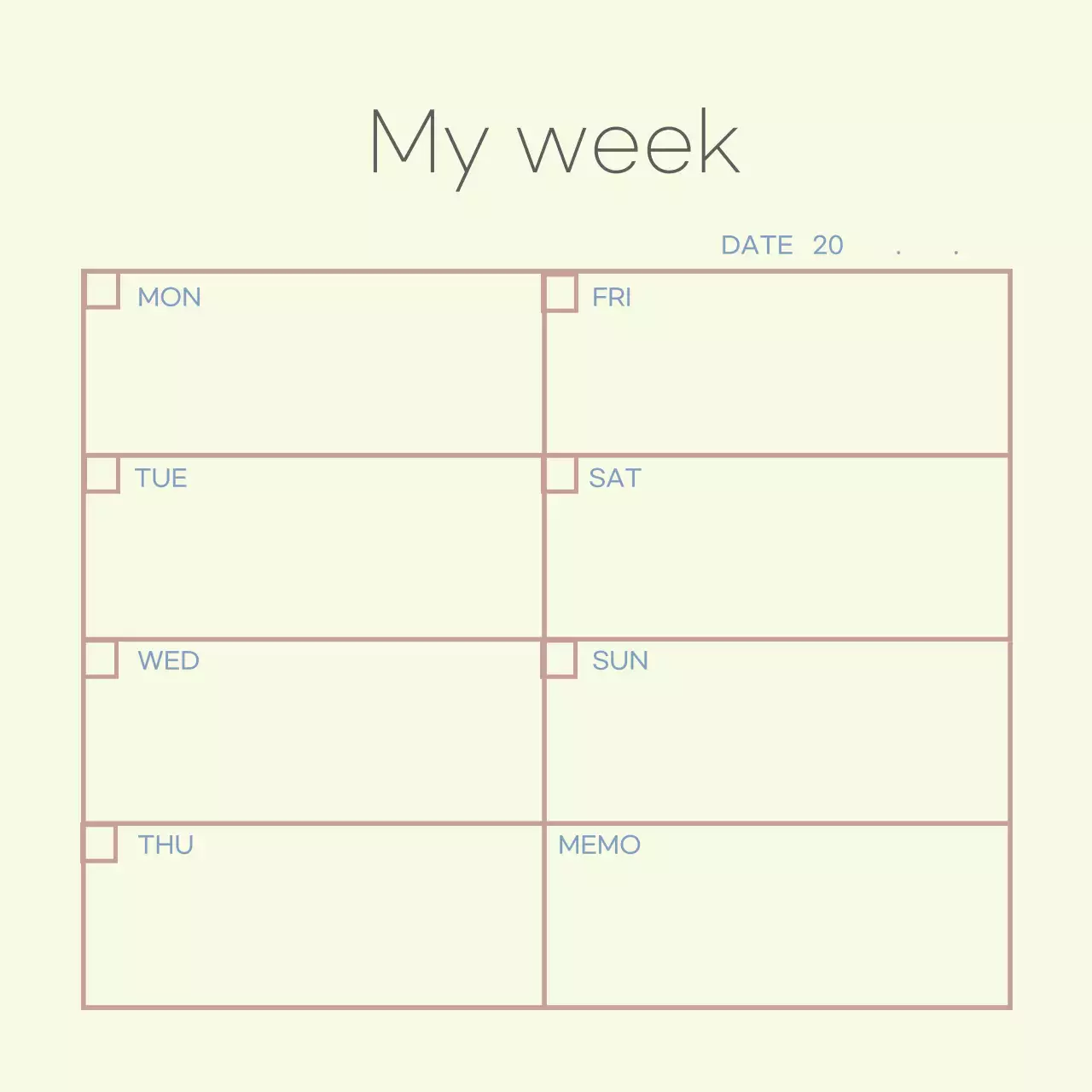 Perencana Buku Harian Sederhana Bergaris Krem