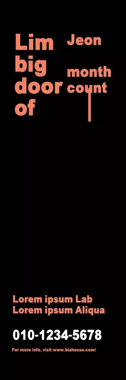 Banner de promoção empresarial minimalista preto