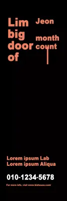 Banner de promoção empresarial minimalista preto