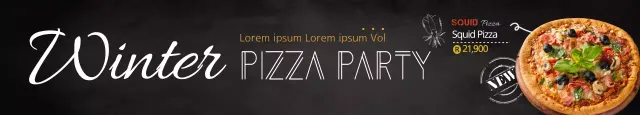 Novo menu de pizzas de marisco