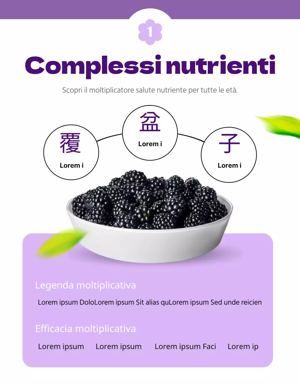 Un semplice e grazioso completo bianco e malva