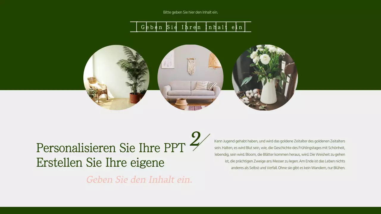 Grünes Manuskriptpapier