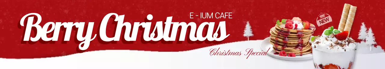 Banner promocional de Natal vintage vermelho