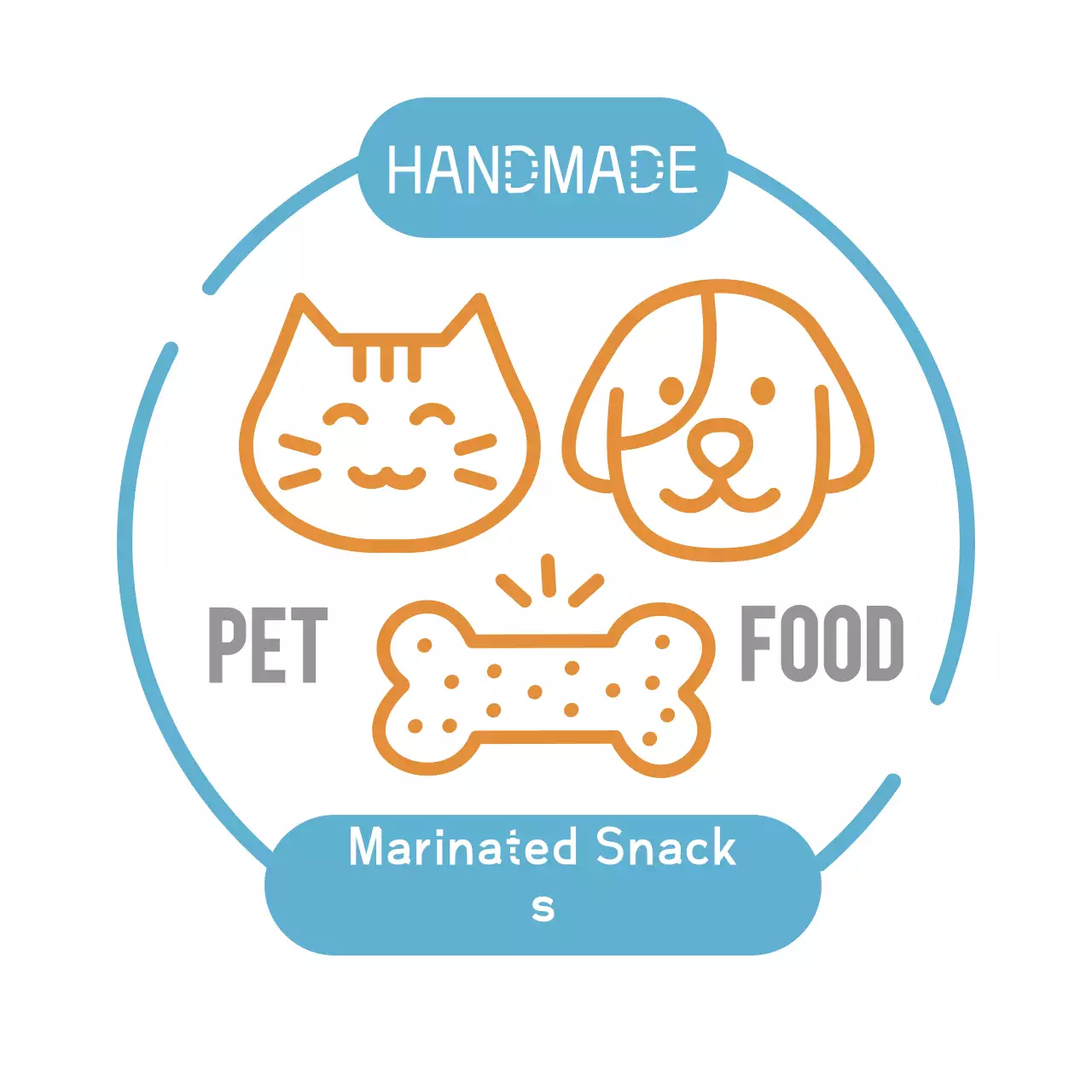 Blue Simple Pet Food Advertisement Banner