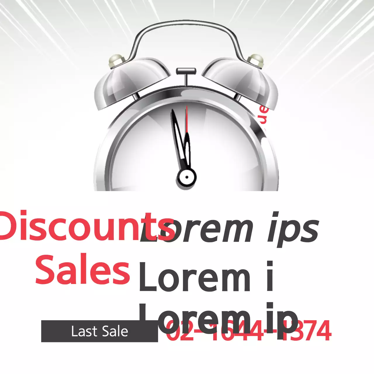 Red Minimal Sales Promotion Banner