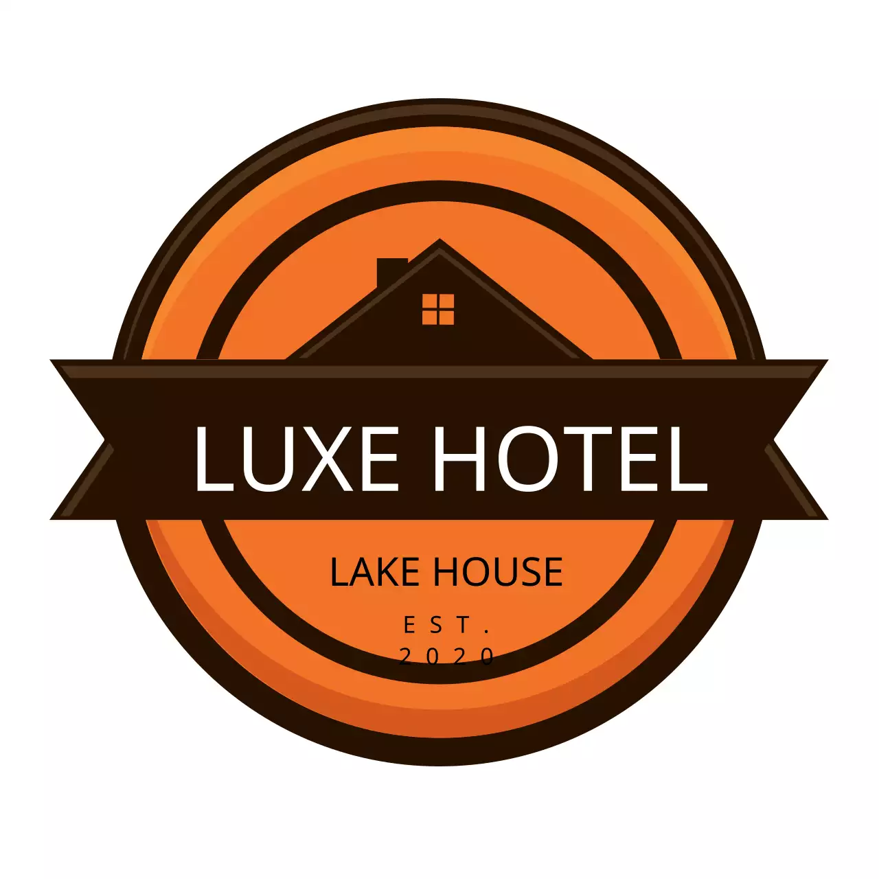 Orange Classic Hotel Advertisement Logo