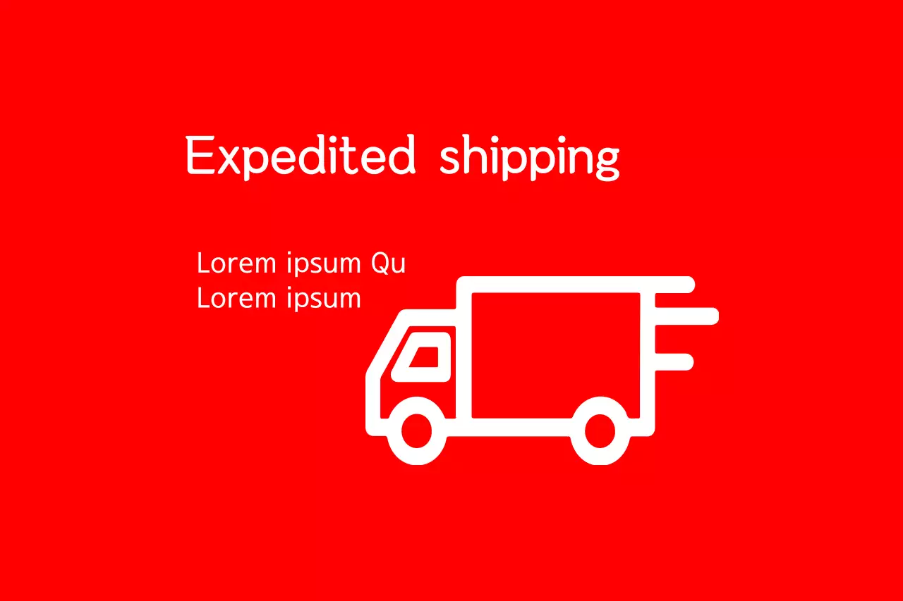 Red Simple Shipping Promotion Banner