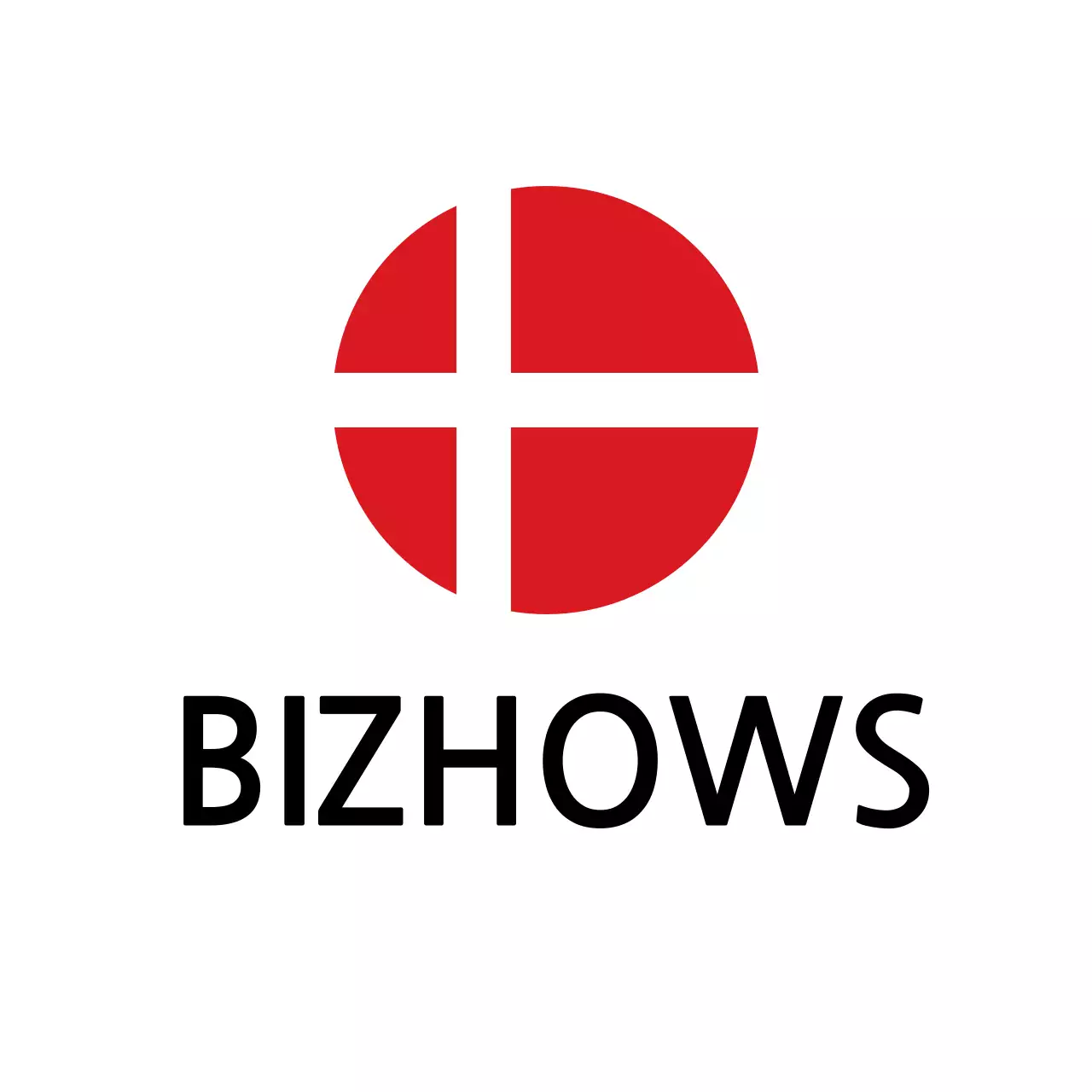 Red Minimal Business Card Logo