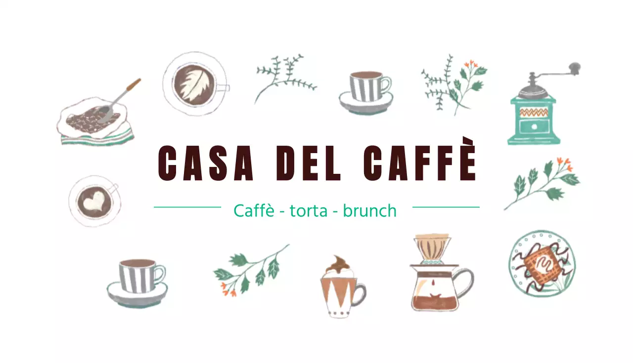 Biglietti da visita per caffè