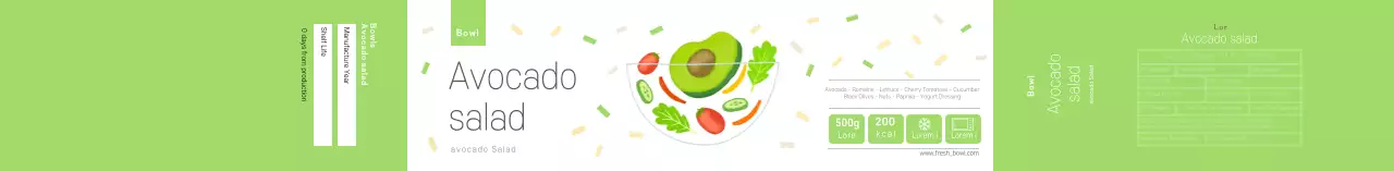 Salad Alpukat Bersih Pastel