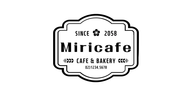 For cafe information and customer service in the style of a simple Hong Kong cafe emblem logo.