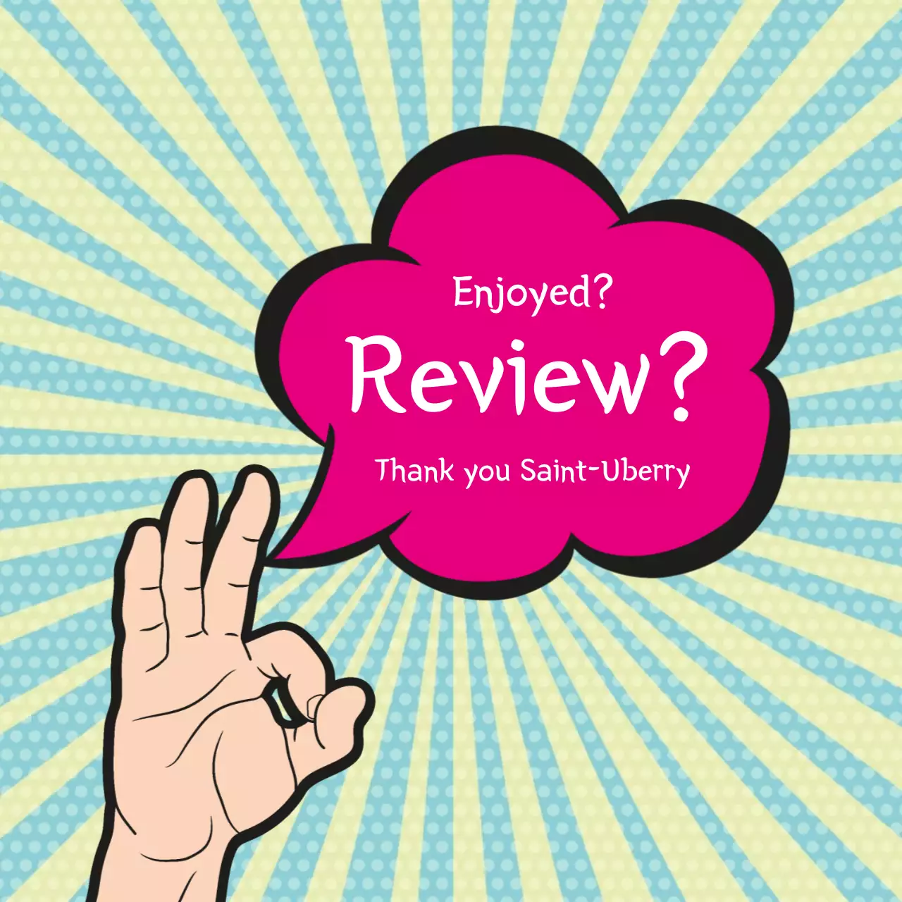 Pink Retro Review Promotion Banner
