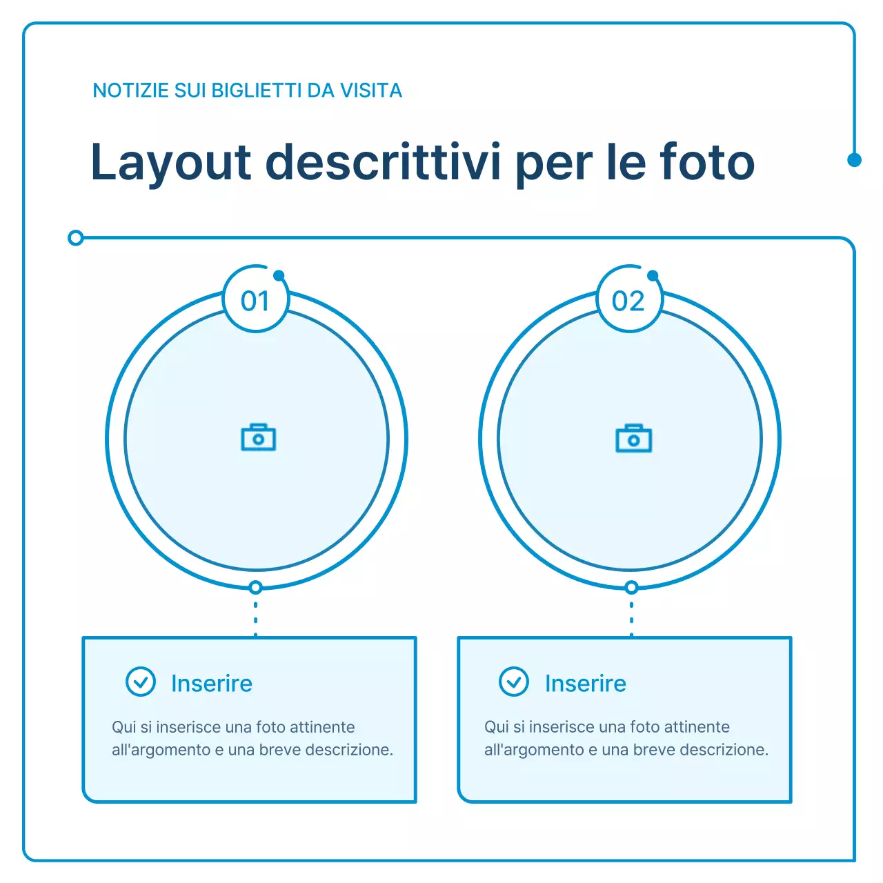 Una guida alle newsletter aziendali in geometria bianca e blu