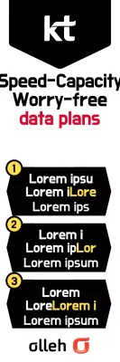 Banner promocional de planos de dados modernos pretos