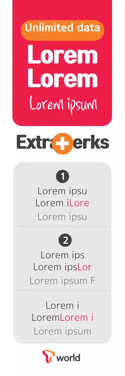 Banner de promoção móvel moderno vermelho